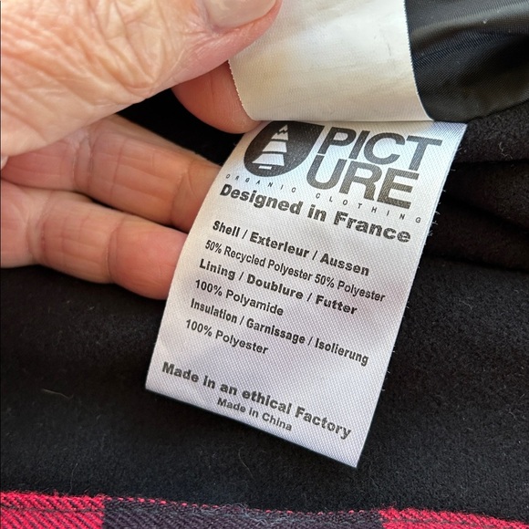 Picture Recycled & Organic Clothing Black Edition Line Buffalo Plaid. Like new - Picture 15 of 16